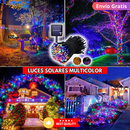 ⚡ Luces Solares Navideñas de 170 led - Ahorro Energia 💰