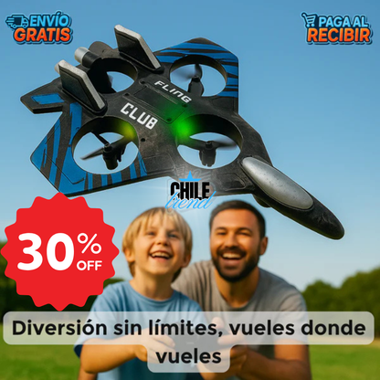 Avión Drone 2 en 1 con acrobacias 360° y Autonomía Superior